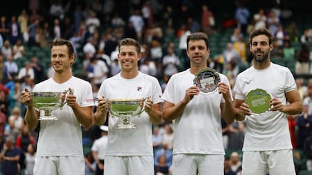 Final de dobles en Wimbledon. Foto: EFE