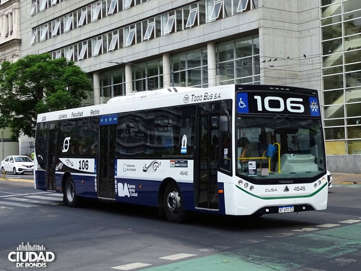 Línea 106 de colectivos.