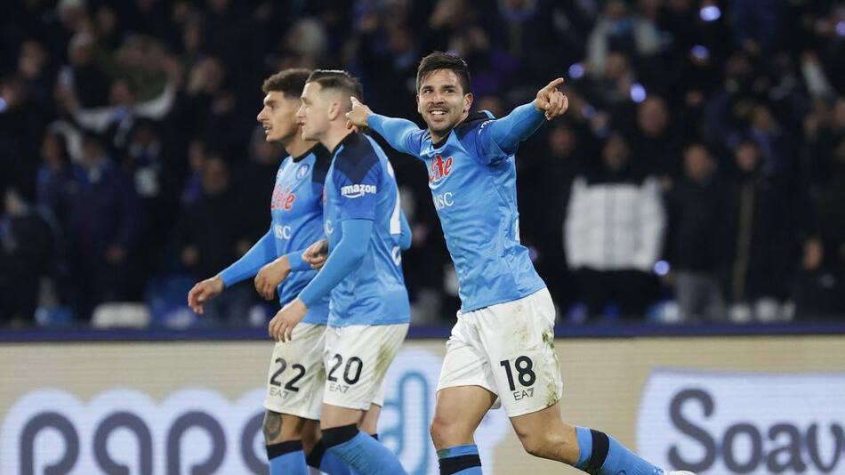 Giovanni Simeone; Napoli vs. Roma. Foto: Reuters.