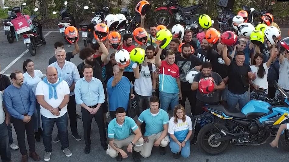 Seguridad vial, clínica de conducción responsable para trabajadores y trabajadoras en moto