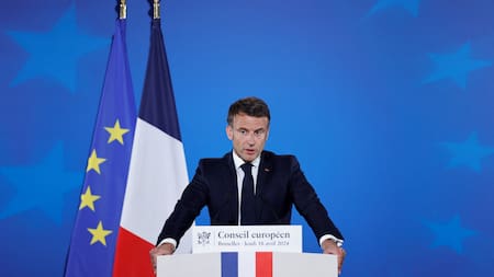 El presidente de Francia, Emmanuel Macron, durante una cumbre de líderes de la Unión Europea en Bélgica. Foto: Reuters