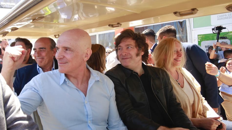 Guillermo Francos, José Luis Espert, Javier Milei y Karina Milei.