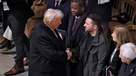 Donald Trump y Volodimir Zelenski. Foto: Reuters.