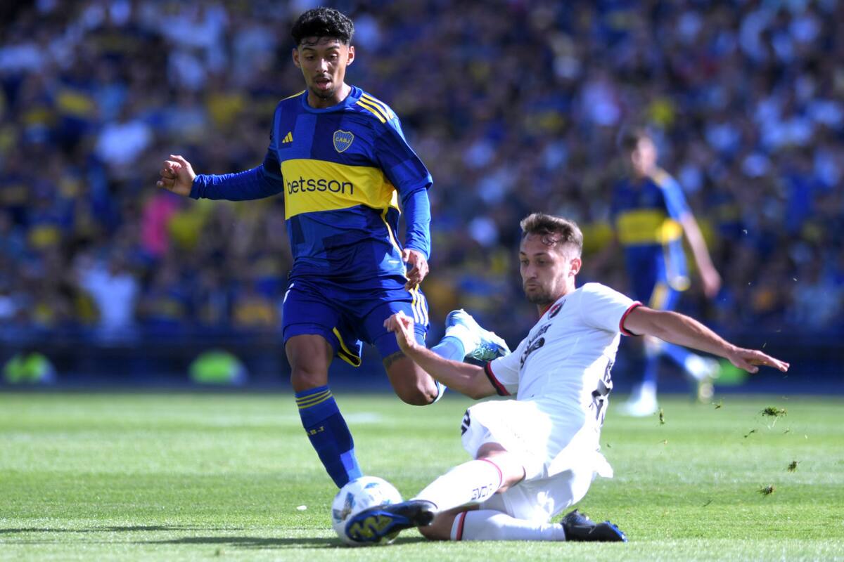 Cristian Medina; Boca vs Newells. Foto: Télam