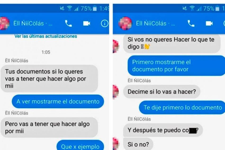 Encontró un DNI y pidió sexo como recompensa