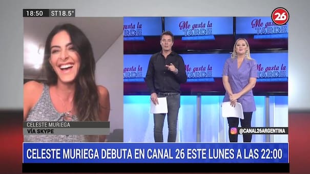 Celeste Muriega adelantó su regreso a Canal 26 desde este lunes 4 de mayo