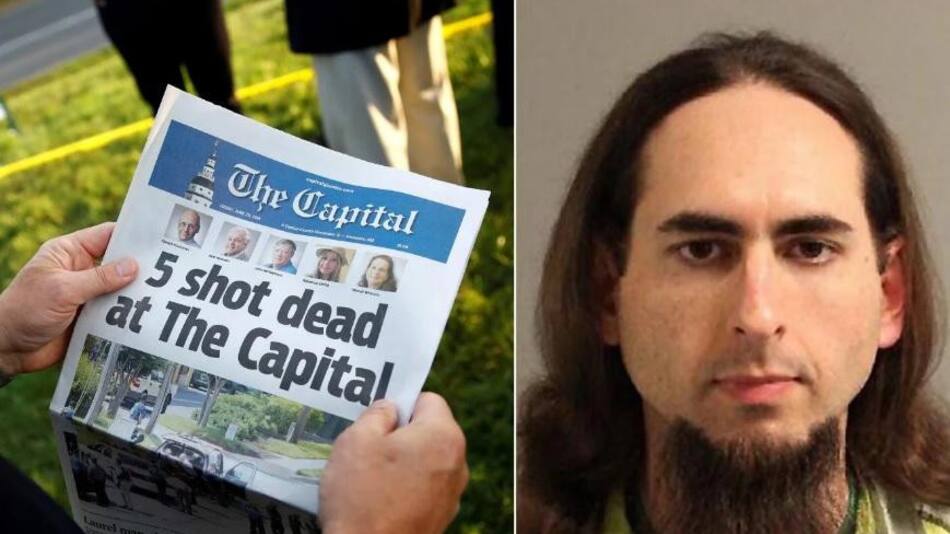 Portada de Capital Gazette y Jarrod Ramos, autor del ataque en EE.UU.