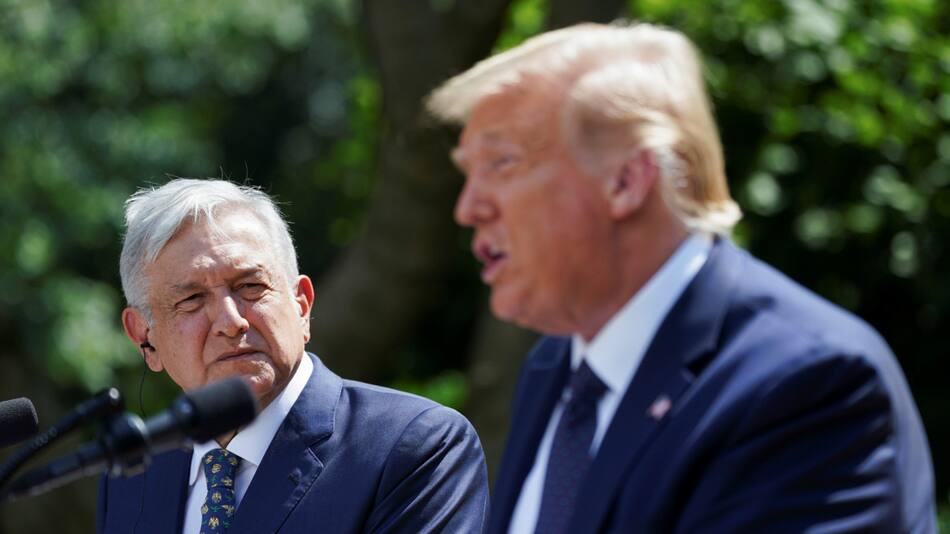 Donald Trump y Manuel López Obrador. Foto: Reuters