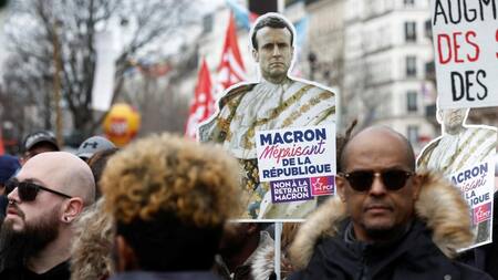 Protestas en Francia. Foto: Reuters.