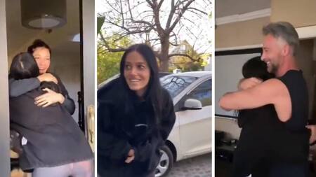 Oriana Sabatini, sorpresa a su familia, Fotos Twitter