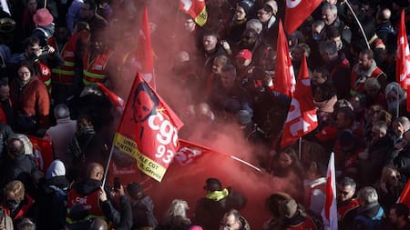 Protestas masivas en Francia Foto Reuters