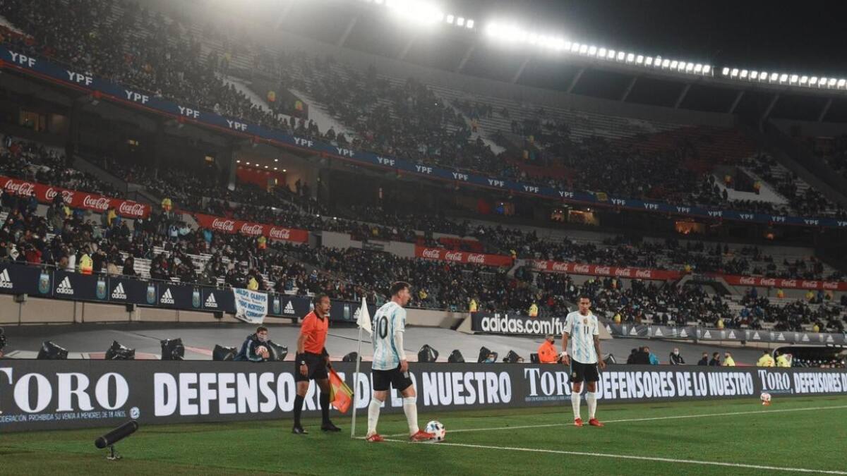 Selección argentina en el estadio Monumental