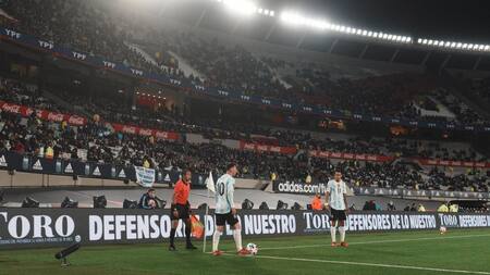 Selección argentina en el estadio Monumental