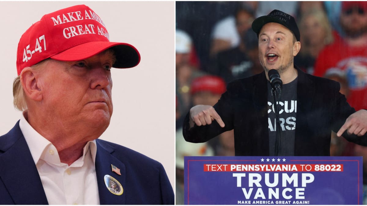 Donald Trump y Elon Musk. Fotos: Reuters.