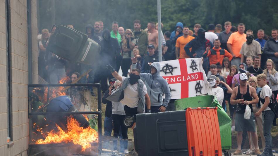 Protestas en el Reino Unido. Foto: Reuters.