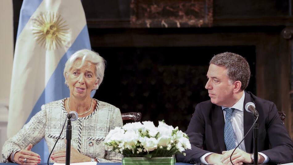 Nicolás Dujovne - Christine Lagarde Washington, FMI, Anuncio del nuevo acuerdo - NA