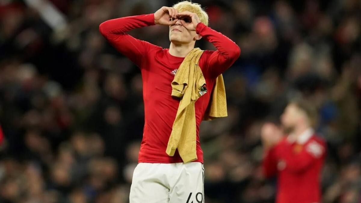 Alejandro Garnacho en el Manchester United.