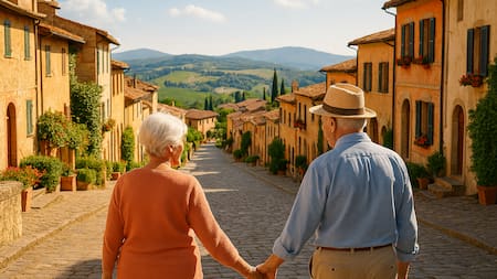 Colinas, bodegas y aire europeo: la opción recomendada para adultos mayores en marzo