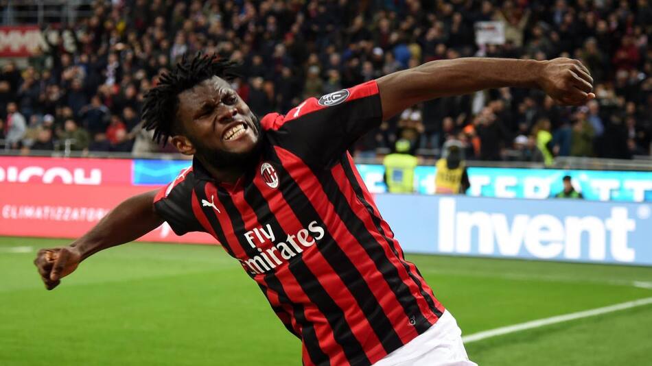 Serie A: Festejo del Milan tras victoria ante Lazio (Reuters)