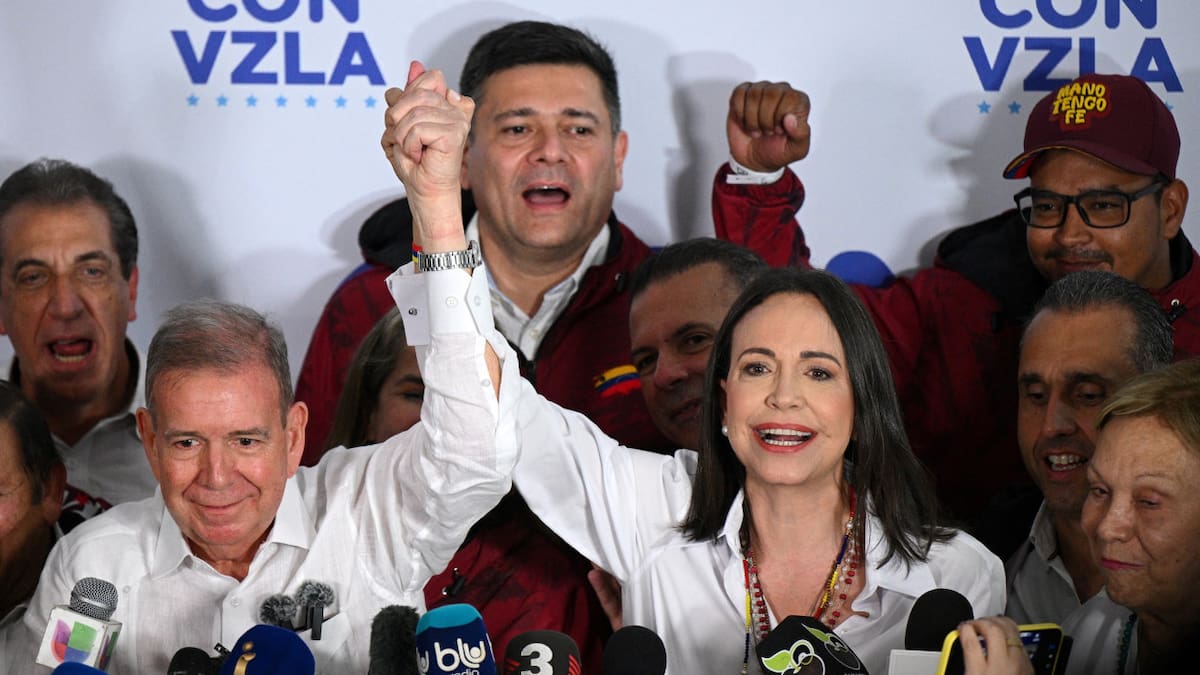 María Corina Machado y Edmundo González Urrutia. Foto: X