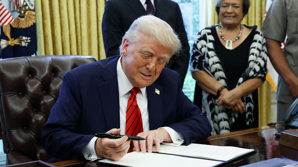 Donald Trump, presidente de Estados Unidos. Foto: REUTERS/Evelyn Hockstein.