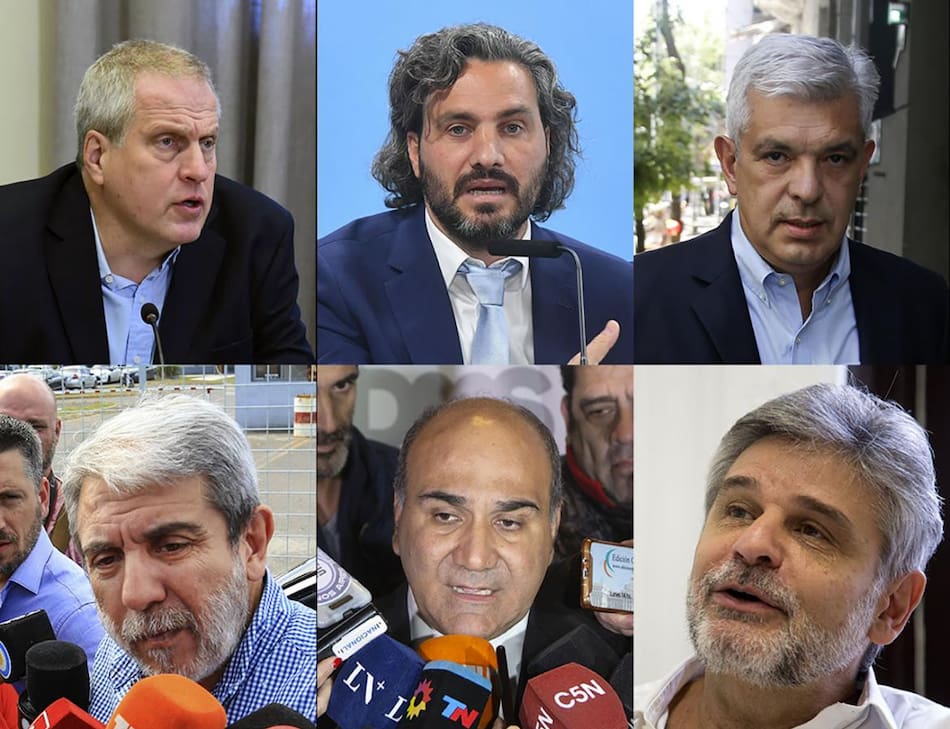 Santiago Cafiero, Julian Domínguez, Aníbal Fernández, Juan Manzur, Daniel Filmus y Jaime Perzyck, AGENCIA NA