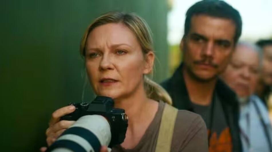 Kirsten Dunst, protagonista de Civil War. Foto: Captura.