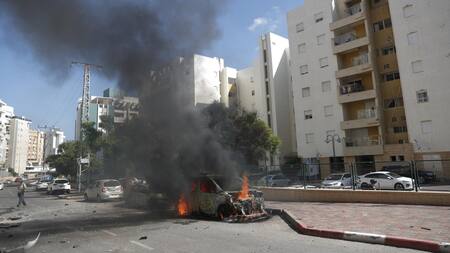 Inicio de una nueva guerra entre israelíes y palestinos. Foto: EFE