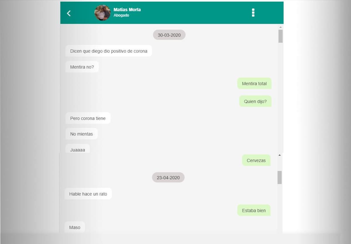 Muerte de Diego Maradona, audios y chats de celular de Leopoldo Luque