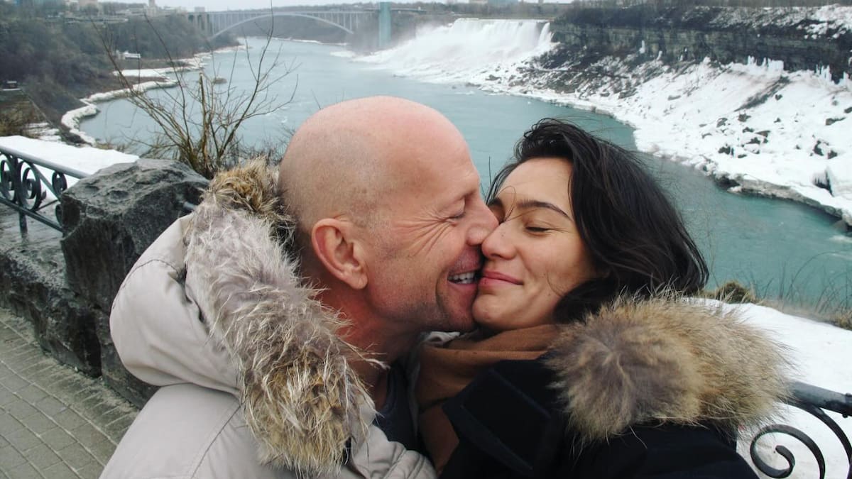 Bruce Willis y Emma Heming. Foto: Instagram/emmahemingwillis
