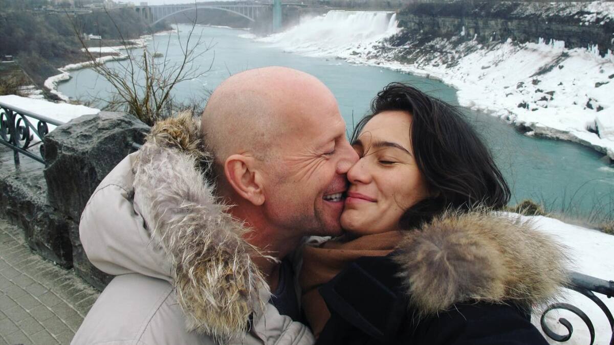 Bruce Willis y Emma Heming. Foto: Instagram/emmahemingwillis