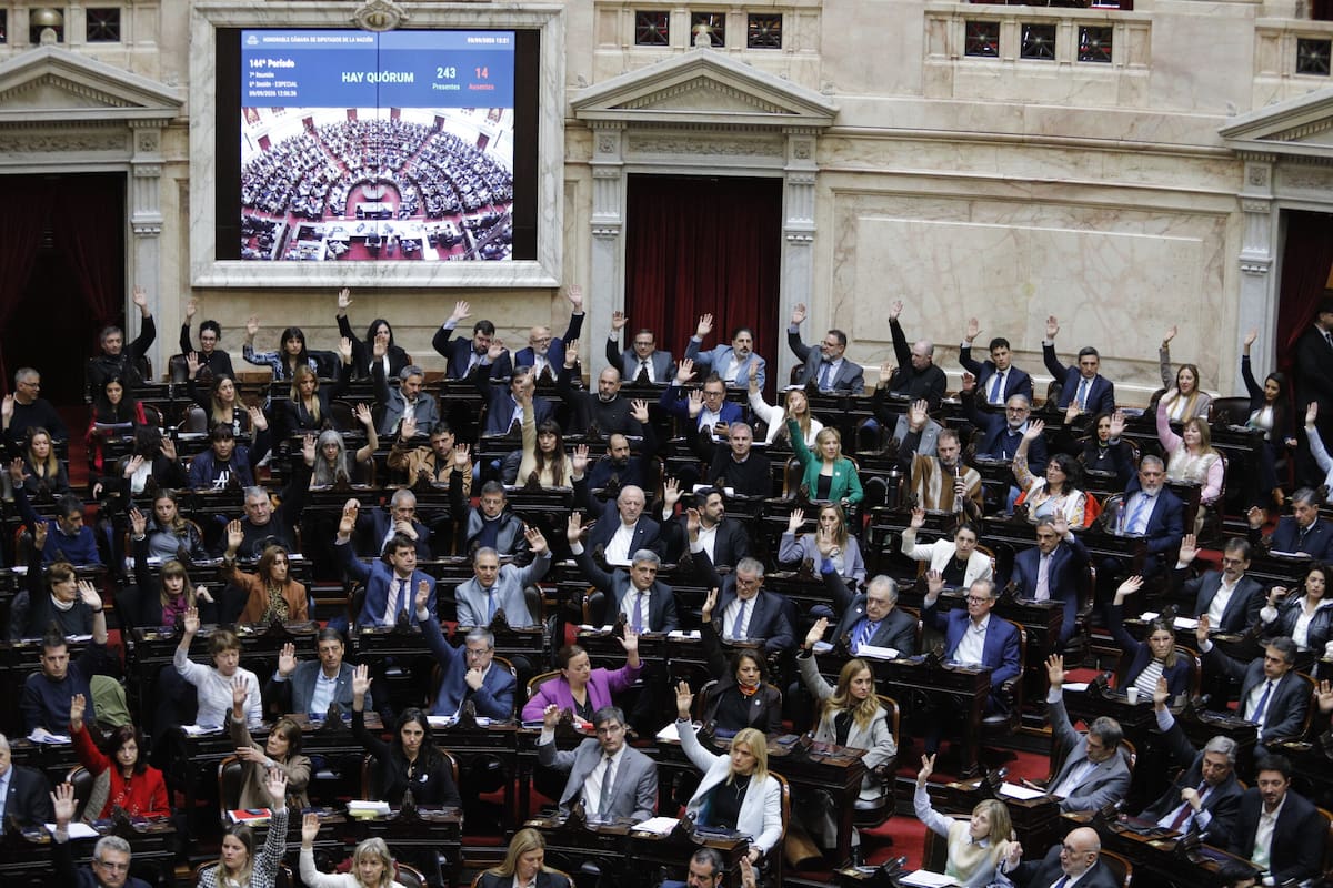 Sesión en la Cámara de Diputados