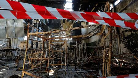 Masacre en Olenivka. Foto: Reuters