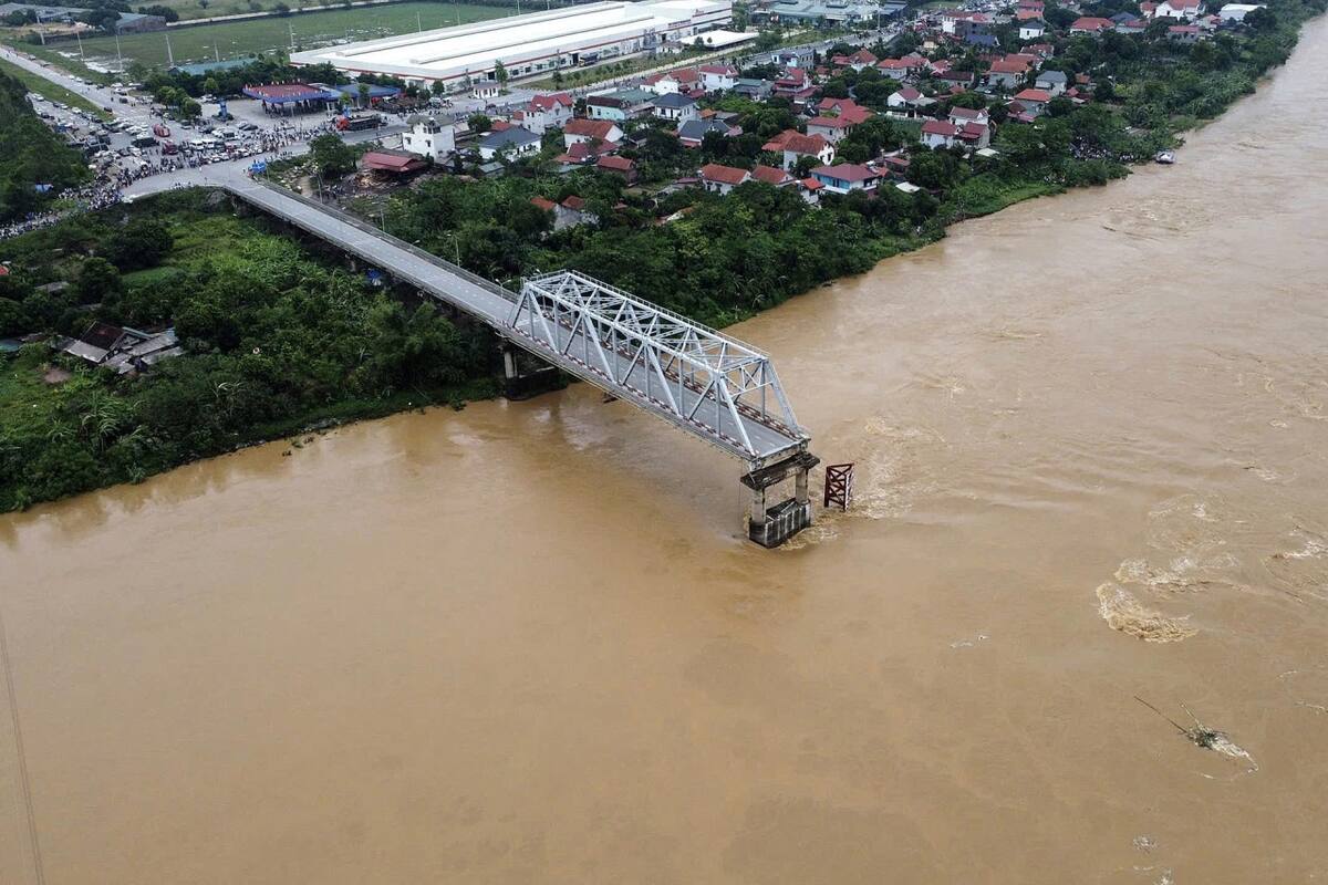 Tifón en Vietnam. Foto: EFE.
