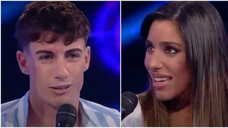 Alan y Catalina de Gran Hermano 2024. Fotos: captura Telefe.