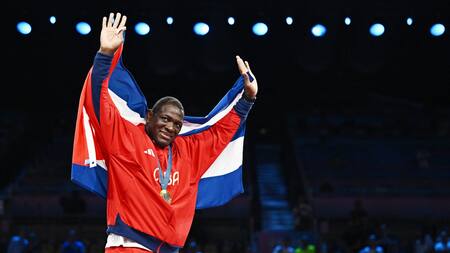 El luchador grecorromano cubano Mijaín López. Foto: Reuters.