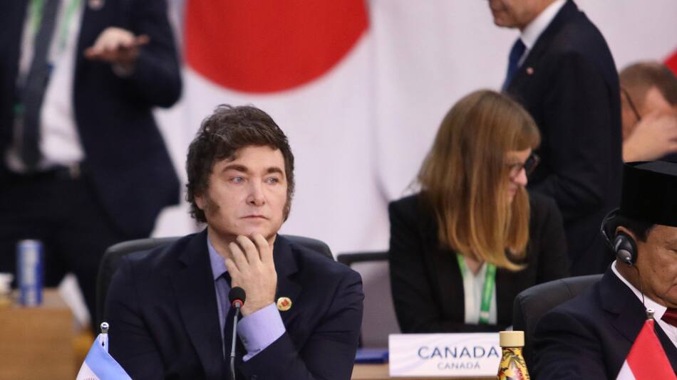 Javier Milei en la cumbre del G20. Foto: Presidencia