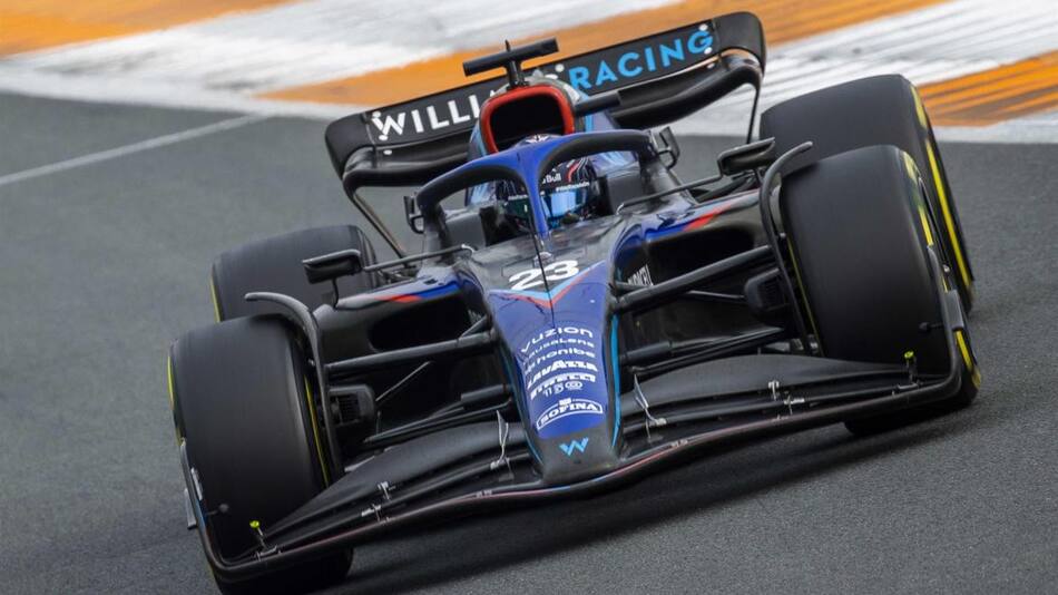 Alex Albon, piloto de la escudería Williams Racing. Foto: EFE.