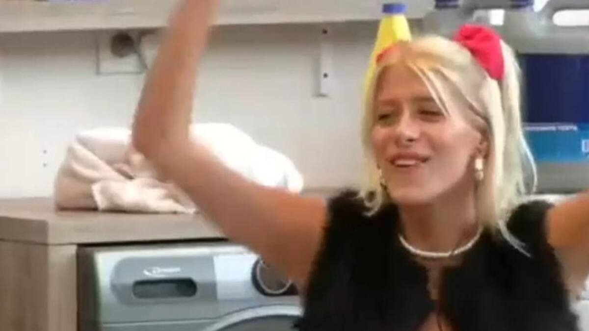 Gran Hermano 2022: Camila intenta darle a la casa espíritu mundialista. Foto: Telefé