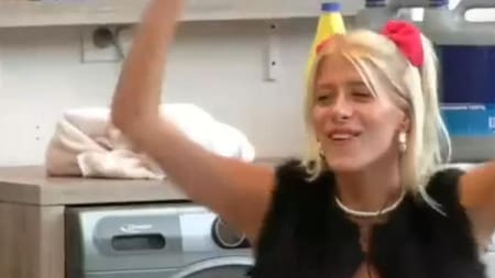 Gran Hermano 2022: Camila intenta darle a la casa espíritu mundialista. Foto: Telefé