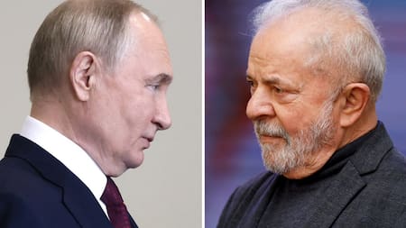 Vladímir Putin y Lula da Silva. Foto: Reuters.