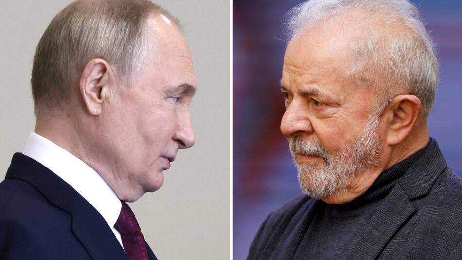 Vladímir Putin y Lula da Silva. Foto: Reuters.