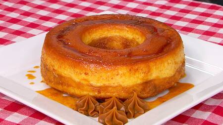 Torta de flan. Foto: captura de YouTube