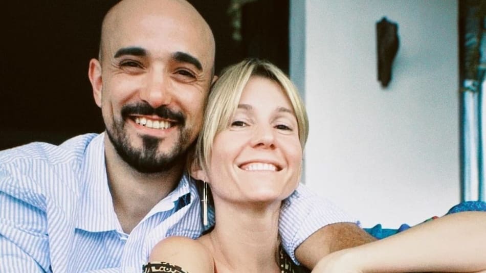 Abel Pintos y Mora Calabrese. Foto: Instagram / abelpintos.