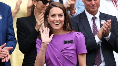 Kate Middleton en Wimbledon. Foto: EFE.