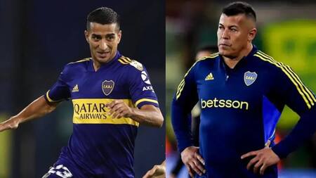 Pulpo González y Jorge Almirón. Foto: NA