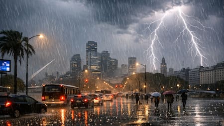 Alerta amarilla por tormentas y vientos en AMBA: a qué hora llueve y las recomendaciones del Servicio Meteorológico Nacional