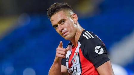 Rafael Santos Borré en River Plate. Foto: NA.