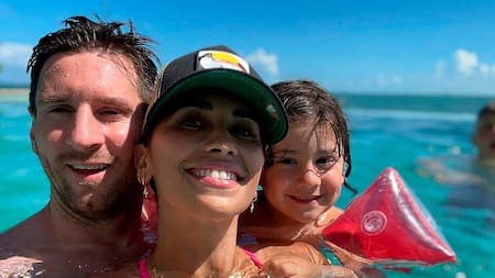 Lionel Messi y Antonela Roccuzzo en Miami