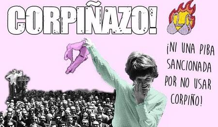 Corpiñazo - Marcha - Alumna sancionada